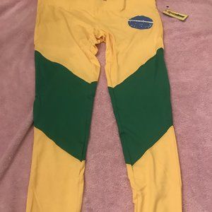 Nwt Tipsy Elves Brazil Leggings Pants XL running
